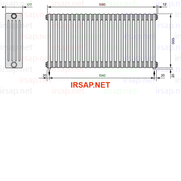 Радиатор IRSAP Tesi 51000/24 T16 CL 01